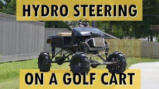 Monster Golf Cart Build Part 14 Modifying The Hydraulic Steering | Bare Metal Fabrication