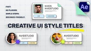 How to Create Stunning Modern UI-Style Motion Graphics Titles in After Effects