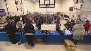 Students at Daniel Webster School 46 get new shoes, gloves and more