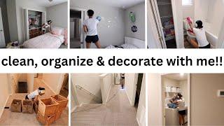 CLEAN, ORGANIZE & DECORATE WITH ME // Jessica Tull