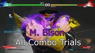 Street Fighter V - M. Bison Combo Trials (Challenge Mode)