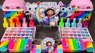 ASMR Rainbow Gabby's Dollhouse Slime Mixing Random Into Slime!Satisfying Slime#ASMR#Slime#satisfying