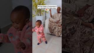 Moureen & Comme's son Santiago's 1st steps️ #trending #commentator254 #moureenngigi #commentator