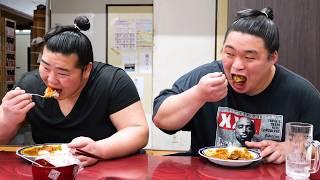 Breaking Down & Rebuilding the Dohyō (Sumo Ring) before Curry Rice 