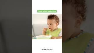 Foods to help babies poop #healthyfood #babyfood #constipation