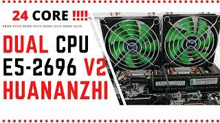 (Sleeper PC BUILD) 24 CORE 48 THREAD! DUAL Xeon E5 2696 V2 With EATX HUANANZHI DUAL CPU MOTHERBOARD