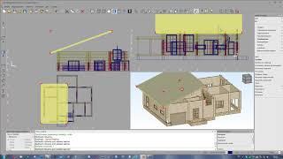 Построение крыши в К3 Коттедж 5 5