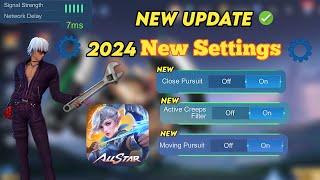 NEW CONTROL SETTİNGS Mobile Legends Best Settings 2024