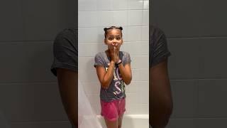 Dad catches daughter taking a shower with her clothes on #shorts