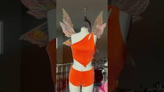 Sewing rhinestone Winx club #halloweencostume #winxclub #fashiondesigner #sewing