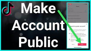 How To Make TikTok Account Not Private (Public)