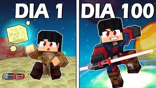 SOBREVIVI 100 DIAS como um GUARDIÃO JEDI no Minecraft