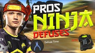 CS:GO PRO NINJA AND LAST SECOND DEFUSE COMPILATION! (CLOSE MOMENTS)