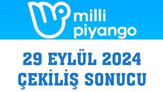 Milli Piyango Çekiliş Sonuçları 29 Eylül 2024