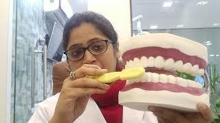 How to brush teeth by Dr. Shruti Goel