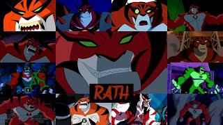 All rath transformations in all Ben 10 series