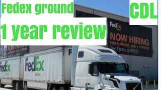 Fedex ground - 1 Year review - CDL Team driving