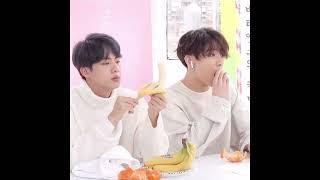 JINKOOK & the BANANA #jinkook #kookjin