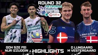 GOH S F/N IZZUDDIN (MAS) vs D LUNGAARD/M VESTERGAARD (DEN)[MD]R32 | PETRONAS MALAYSIA Open 2025