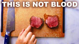 Meat juice is not blood, and the difference matters
