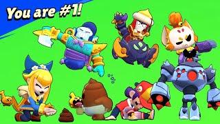 ALL 399 SKINS WINNING POSE in Brawl Stars