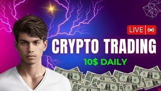 18 August 2024 | live forex and crypto Trading | Swing Trading | EMA Strategy