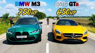 РАКЕТЫ на СТАРТЕ. BMW M3 G80 vs Mercedes AMG GTs vs GSX-R 750. OCTAVIA A7 1.8T St 3 vs MINI Cooper