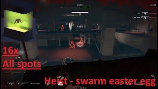 Warface - Heist "swarm Easter Egg" - all 16x box spots