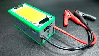 DIY Car Jump Starter, Powerbank, Led flashlight 3 in 1