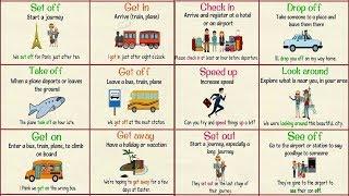 Useful Phrasal Verbs for TRAVEL in English | Travel Vocabulary and Phrases