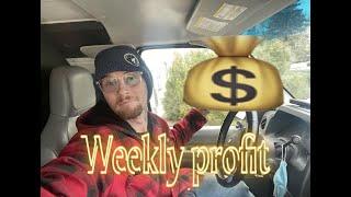 How much MONEY we made in our cargo van this week (expediting)