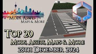 #CitiesSkylines2 - Top 20 Mods, Assets and more - 28th December 2024 - ii038