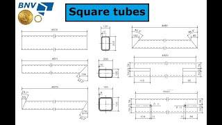 Tekla API Advanced - Drawings - 433 - Single Parts - 3. Square tubes