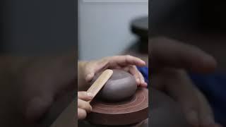 Full handmaking a Yixing teapot No1.2#gongfucha #teaware #pottery #tea #art #handmade