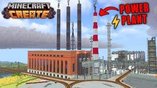 I Built a Working ELECTRICITYPower Plant In Create Mod