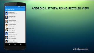 Android ListView using RecyclerView (Material Design)