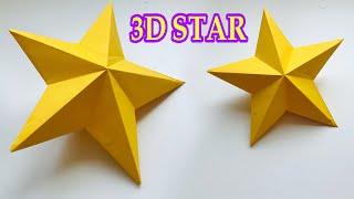 How to Make 3D Star for your Christmas Decoration | Paper Craft