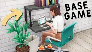 Functional Workspace + Decor Ideas | Base Game Tutorial | No CC or Mods | The Sims 4