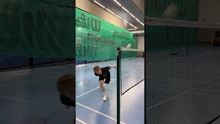 Badminton Net Shots Both Way #badminton #badmintontrickshot #badmintonshot