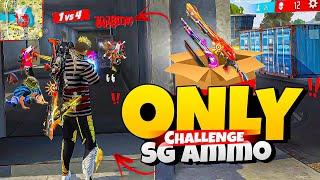 Only Sg Ammo Challenge  Crazy Shotgun Gameplay In Solo vs Squad  Free Fire