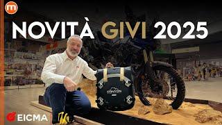 GIVI | Il video unboxing delle novità 2025 Alpina, Canyon e V49 Air a EICMA 2024