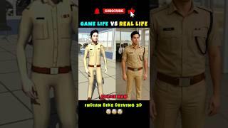Game Life Vs Real Life Indian Bikes Driving 3d  #gamingshorts #shorts #viralshort #ibd3d