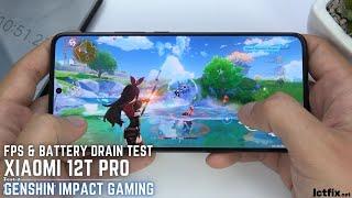 Xiaomi 12T Pro Genshin Impact Gaming test | Snapdragon 8+ Gen 1, 120Hz Display