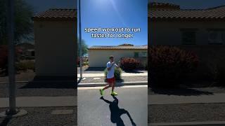 Speed workout to run faster for longer