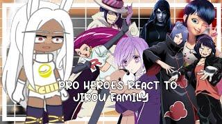 Pro Heroes react to Jirou family ||My Au|| Part 1/1