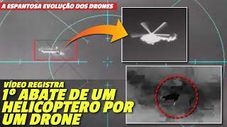 1º ABATE AÉREO por um drone naval: Helicóptero russo MI-8 foi abatido com míssil R-73