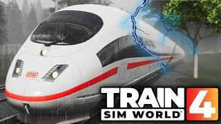 ICE fahren, aber bei GEWITTER | Train Sim World 4