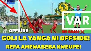 DUH! ANGALIA VAR IMEKATAA GOLI LA YANGA! COUSTAL UNION WAMENYIMWA GOLI HALALI