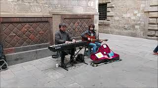 Street music Barcelona Уличная музыка Барселона март 2021