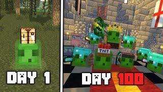 100 Hari Minecraft Jadi raja SLIME